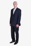 Etro Navy Blue Blazer Pants Suit Set Size 54 Mens