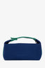 Hermès Marine Blue Canvas Small Bride-A-Brac Case