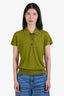 Vince Green Wool Polo Short Sleeve Sweater Size M