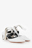 Proenza Schouler White Leather Slingback Mules Size 37