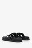 Hermès Black Leather Cypre Sandals Size 35