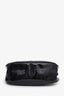 Prada Black Patent Leather Vernis Rayures Buckle Shoulder Bag