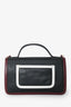 Pierre Hardy Black/Burgundy Multicolour Leather Alpha Maxi Top Handle Bag with Crossbody Strap