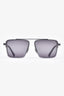 Zegna Grey Square Frame Sunglasses