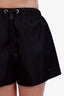 Prada Black Nylon Logo Shorts Size 36