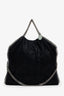 Stella McCartney Black Faux Suede Falabella Tote Bag