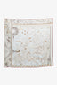 Hermès Beige/Multicolour 'Le Voyage de Pytheas' Scarf Size 90cm
