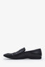 Gucci Black Leather GG Logo Loafers Size 9.5 Mens