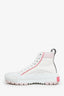 Louis Vuitton 2021 White Canvas and Leather LV Squad Sneaker Boots Size 38