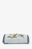 Stella McCartney Blue/Yellow Denim Floral Embroidered Crossbody Bag