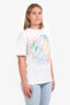 Louis Vuitton 2021 White/Multicolour Watercolour Monogram Short Sleeve T-shirt Size L