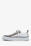 Brunello Cucinelli White Cotton Knit Sneakers Size 36.5