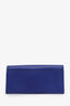 Salvatore Ferragamo Navy Leather Vera Bow Bi-fold Long Wallet