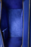 Celine 2014-15 Blue Pebbled Leather Micro Luggage Tote