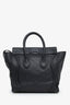 Celine Black Leather Micro Luggage Tote