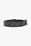 Louis Vuitton 2011 Damier Graphite/Black Canvas Reversible 'Inventeur' Belt Size 36 (90)