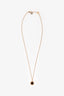 Bvlgari 18K Yellow Gold Onyx Circle Pendant Necklace