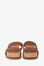 Gabriela Hearst Brown Leather Cork Sandals Size 39