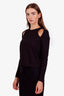 Alexander Wang Black Cotton Open Cut-Out Shirt Size S