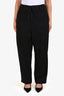 Sofie D'Hoore Navy Blue Wool Drop Waist Trousers Size 42