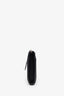 Prada Black Pebbled Calfskin Zip Card Case