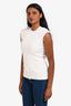 3.1 Phillip Lim White Knit Sleeveless Tank Top Size S