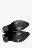The Kooples Black Leather Silver Stud Western Boots Size 38
