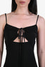 Frame Black Strappy Maxi Dress Size S