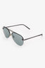 Louis Vuitton Silver Tone Rimless 'Clockwise' Logo Aviator Sunglasses