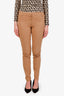 Brunello Cucinelli Brown Cotton Straight Leg Pants Size 8