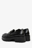 Pre-loved Chanel™ Black Leather CC Platform Loafers Size 36.5