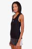Loewe Black Ribbed Anagram Tank Top Size XL