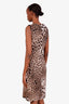 Roberto Cavalli Vintage Leopard Print Sleeveless Midi Dress Estimated Size M