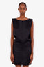 Khaite Black Sleeveless Balloon Shape Mini Dress Size 10