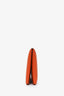 Hermès Orange Leather Calvi Card Holder