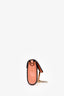 Chloe Peach Leather Suede Mini Faye Bag