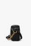 Gucci Black Chevron Leather GG Mormont Mini Camera Crossbody
