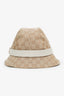 Gucci Beige Cotton GG Monogram Bucket Hat Size L