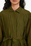 Max Mara Green Shirt Maxi Long Sleeve Dress Size 46