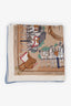 Hermès Brown/Multicolour Silk "Equipements à Cheval sur l'Elégance" Scarf Size 70