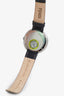 Fendi Stainless Steel "My Way Karlito" Collection Black Leather Watch