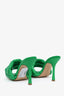 Bottega Veneta Green Nappa Maxi Intrecciato Lido 90mm Mule Sandals Size 38.5