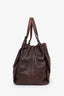 Bottega Veneta Brown Textured Leather Karung Shoulder Bag