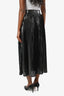 Ba&sh Silver Pleated Midi Skirt Size 6