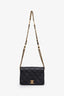 Pre-loved Chanel™ 24P Black Quilted Lambskin Enamel Logo Mini Full Flap Bag