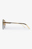 Louis Vuitton Gold Toned Monogram Round Frame Sunglasses