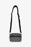Christian Dior Navy Blue Oblique Jacquard Safari Bag with Strap