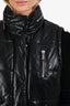 Barbara Bui Black Lambskin Puffer Vest Size 40