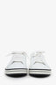 Prada White Leather Logo Sneakers Size 12 Mens