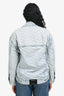 Alexander Wang Light Wash Logo Denim Jacket Size XS
